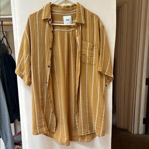 Katin Men's Golden Striped Casual Shirt